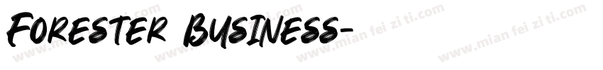 Forester Business字体转换